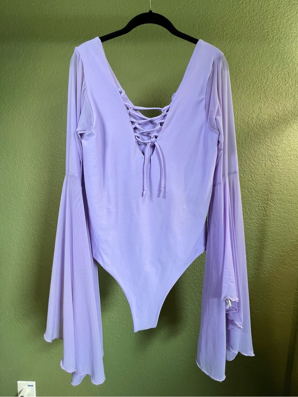 Freedom Rave Wear Lavender Goddess Bodysuit